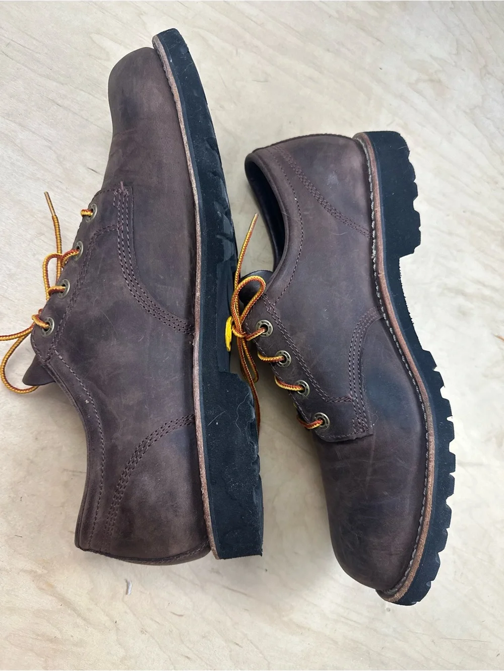 L.L. Bean Men's Brown Leather Work Oxford